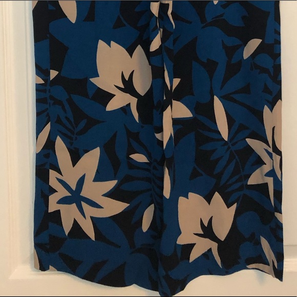 NWT LOFT bold print wide leg pants - Picture 2 of 6